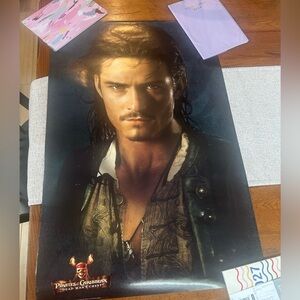 Disney Pirates of the Caribbean Wall poster of Orlando bloom